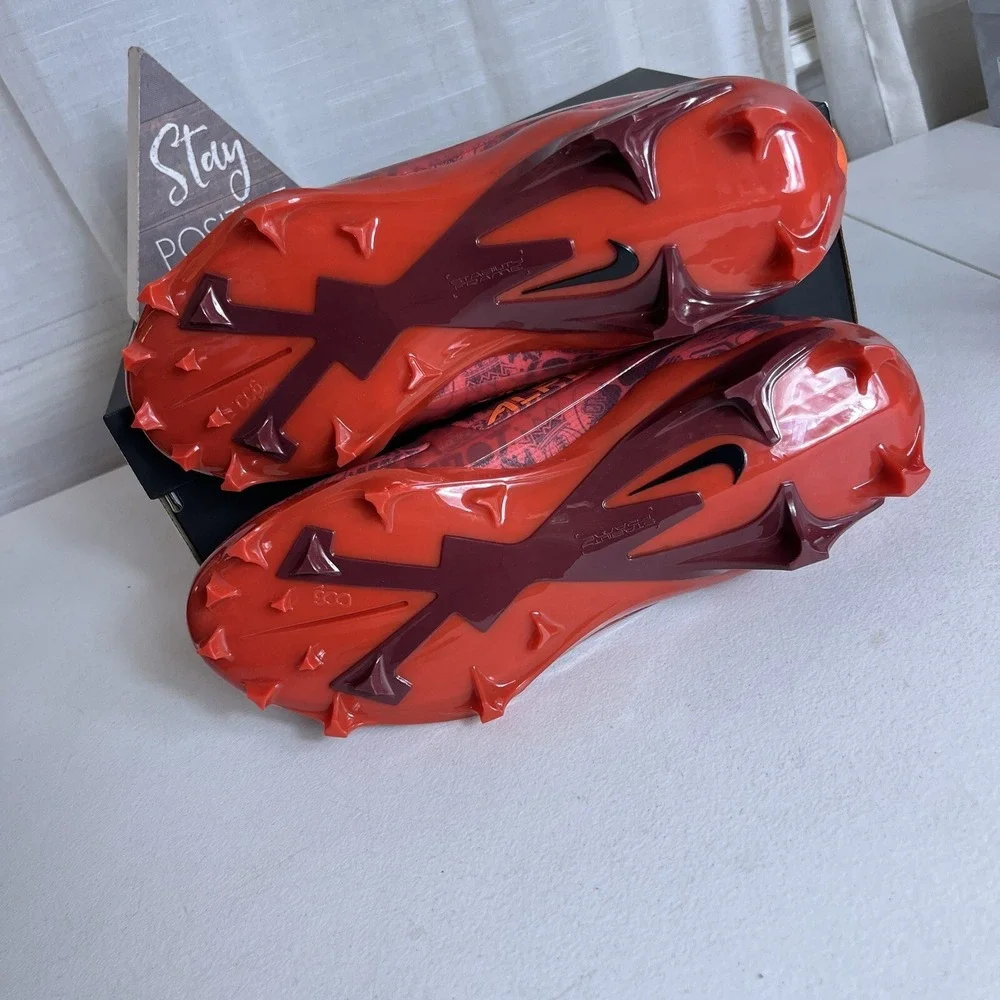 Nike Football Cleats Men Size 9 Alpha Menace 4 Elite‎ NRG Red Orange FQ4046-600